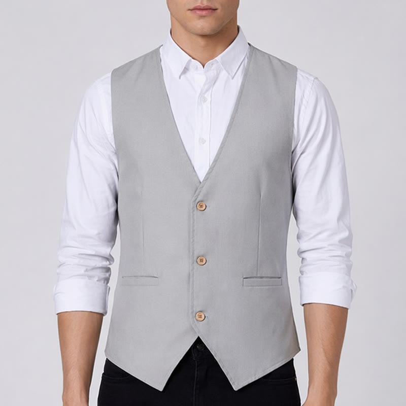 Gilet estivo casual in lino traspirante per tutti i giorni. - image 1