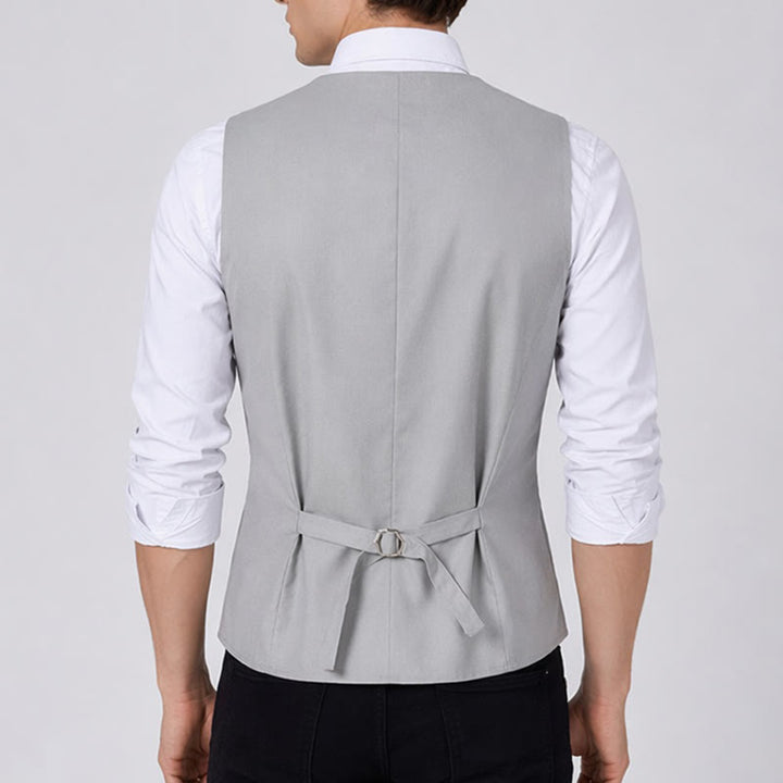 Gilet estivo casual in lino traspirante per tutti i giorni. - image 2