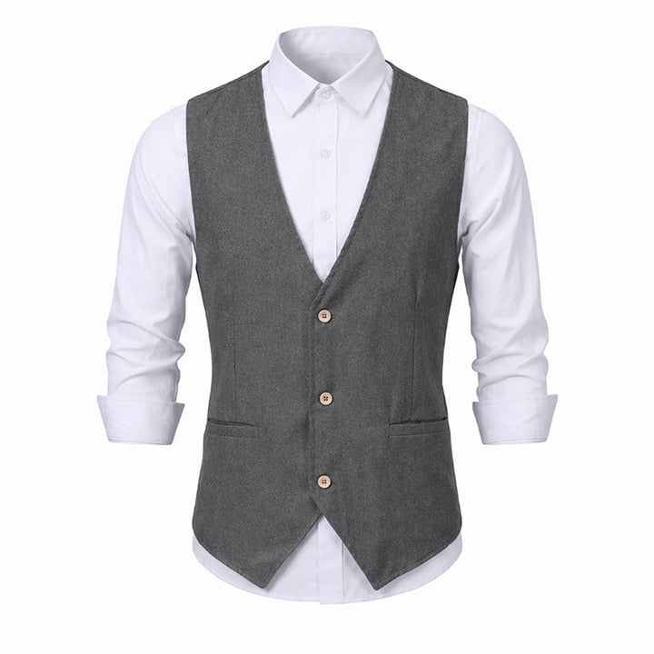 Gilet estivo casual in lino traspirante per tutti i giorni. - image 16