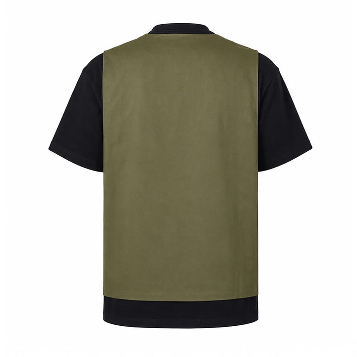 Gilet da lavoro in tela stile tattico con molteplici tasche - image 12