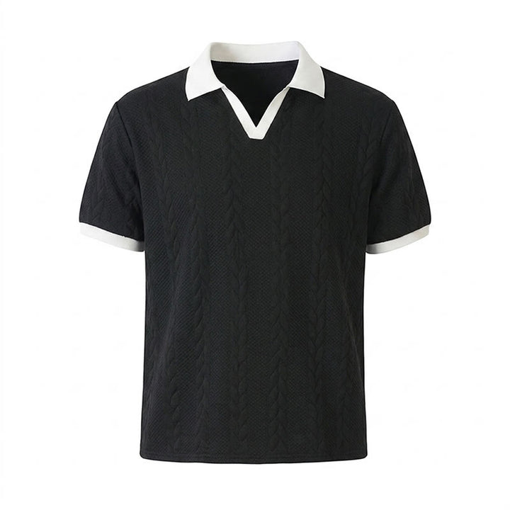 Polo da uomo casual con colletto a contrasto, ideale per lavoro e tempo libero. - image 15