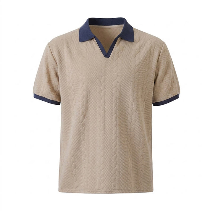 Polo da uomo casual con colletto a contrasto, ideale per lavoro e tempo libero. - image 16