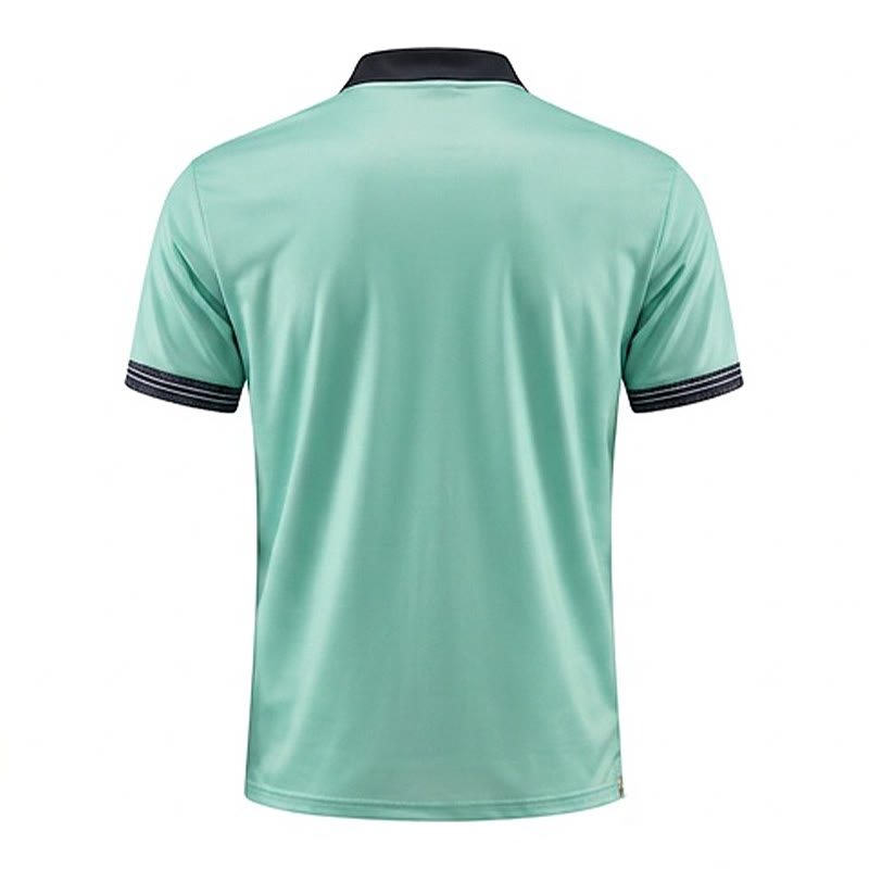 Polo da uomo moderna a righe nere, ideale per l'estate. - image 17