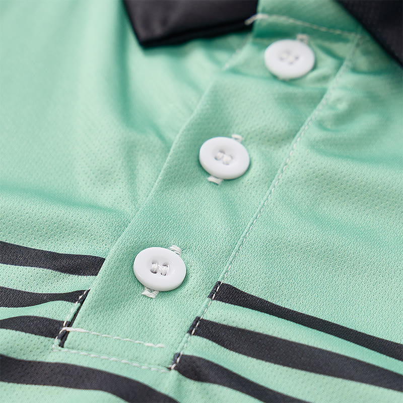 Polo da uomo moderna a righe nere, ideale per l'estate. - image 10