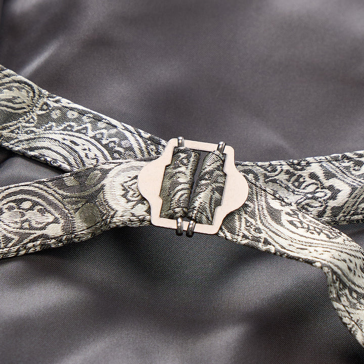 Gilet da uomo vintage gotico con stampa paisley, adatto a tutte le stagioni, per feste ed eventi. - image 11