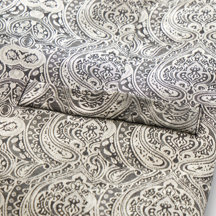 Gilet da uomo vintage gotico con stampa paisley, adatto a tutte le stagioni, per feste ed eventi. - image 9