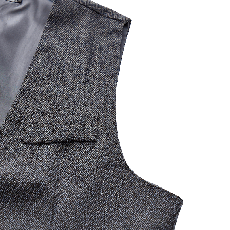 Gilet da uomo a tinta unita, vestibilità slim, adatto a tutte le stagioni. - image 9