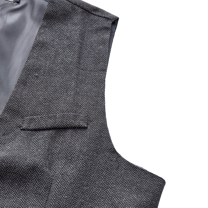 Gilet da uomo a tinta unita, vestibilità slim, adatto a tutte le stagioni. - image 9