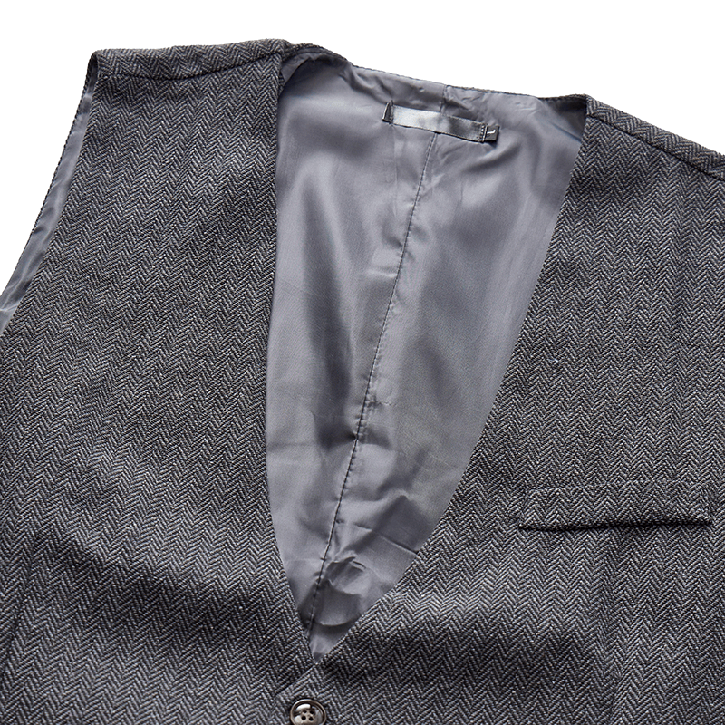 Gilet da uomo a tinta unita, vestibilità slim, adatto a tutte le stagioni. - image 8