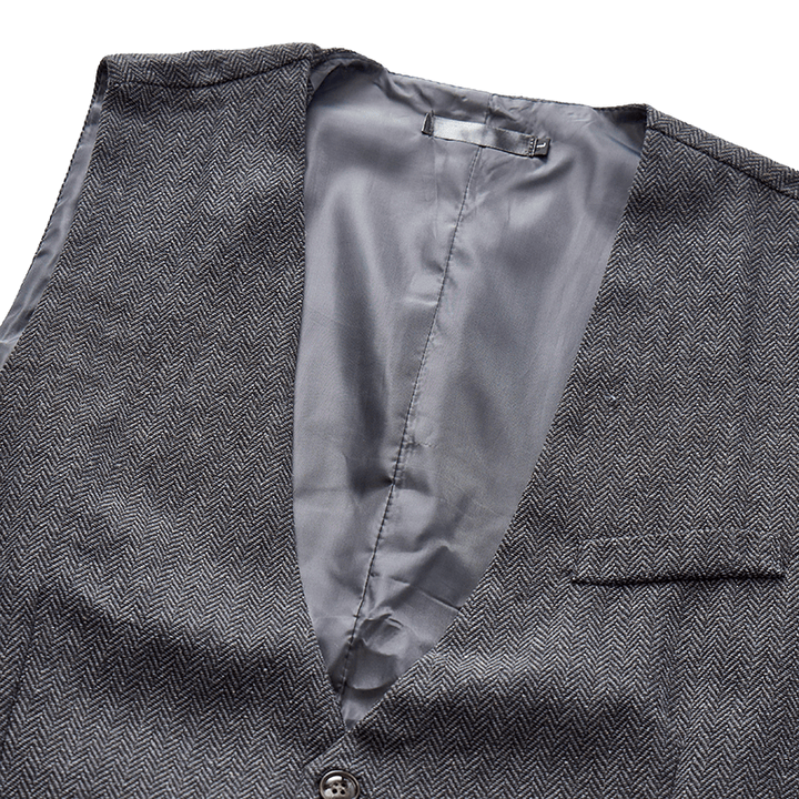 Gilet da uomo a tinta unita, vestibilità slim, adatto a tutte le stagioni. - image 8