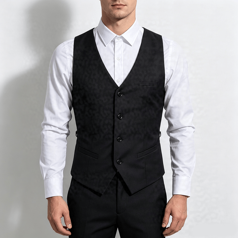 Gilet da lavoro da uomo per tutte le stagioni, ideale per tutti i giorni, matrimoni e banchetti. - image 1
