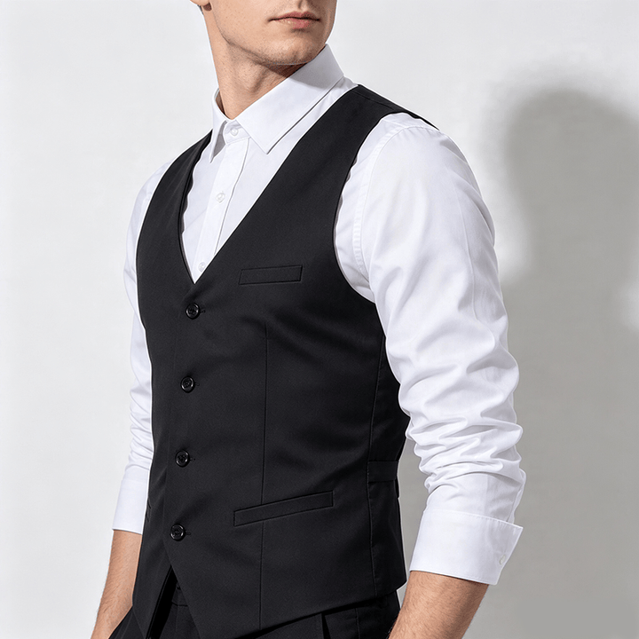 Gilet da lavoro da uomo per tutte le stagioni, ideale per tutti i giorni, matrimoni e banchetti. - image 2