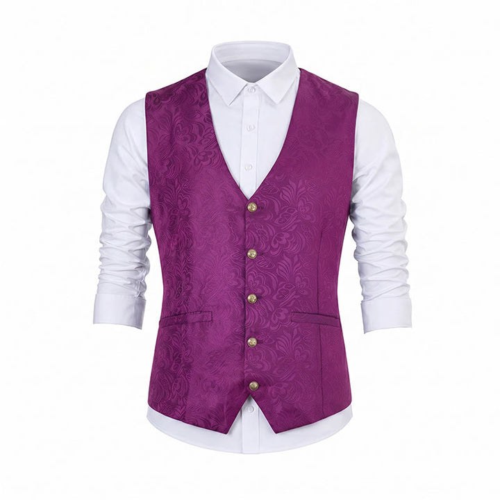Gilet da uomo in jacquard testurizzato per feste di Halloween. - image 19