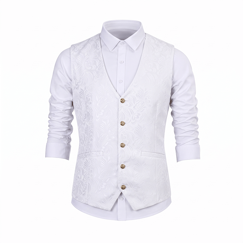 Gilet da uomo in jacquard testurizzato per feste di Halloween. - image 16