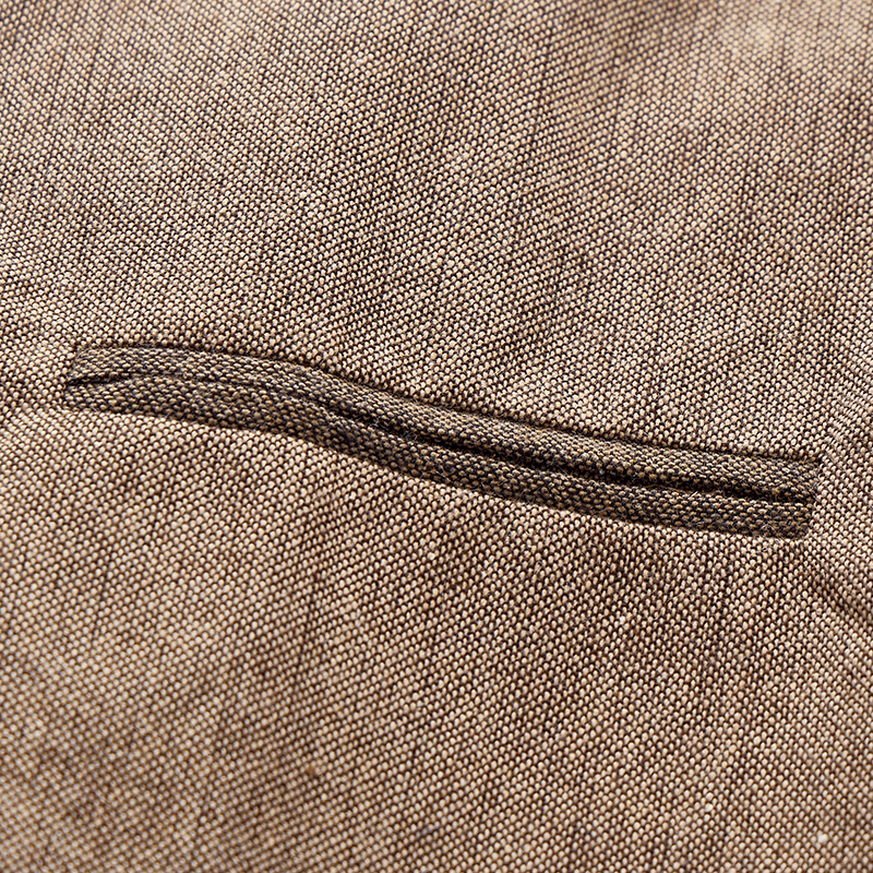 Gilet da uomo casual da completo, stile vintage, con texture, adatto a tutte le stagioni. - image 9