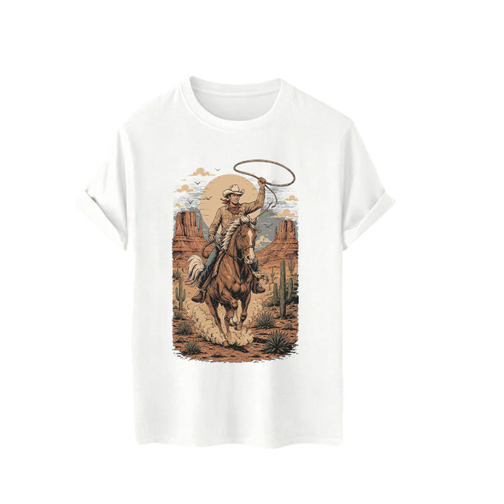 Maglietta con stampa grafica Retro Canyon Cowboy Lasso - image 4