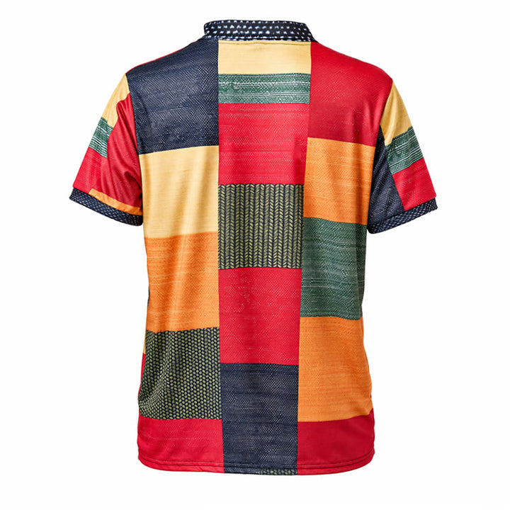 Polo con zip e stampa 3D a contrasto in stile street style - image 10