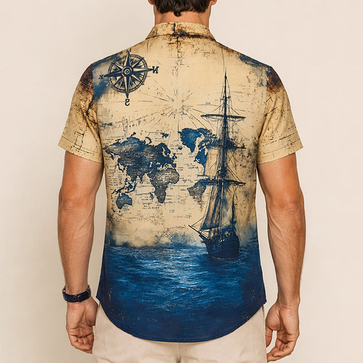 Camicia da uomo leggera e casual con stampa di pappagallo, ideale per l'estate e per tutti i giorni. - image 2