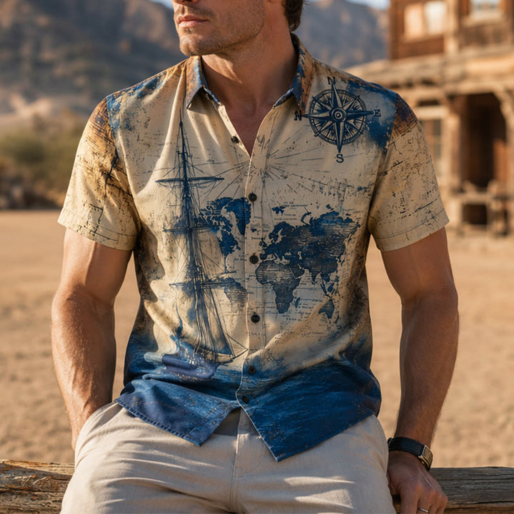 Camicia da uomo leggera e casual con stampa di pappagallo, ideale per l'estate e per tutti i giorni. - Stile n. 1 - 3XL - image 0