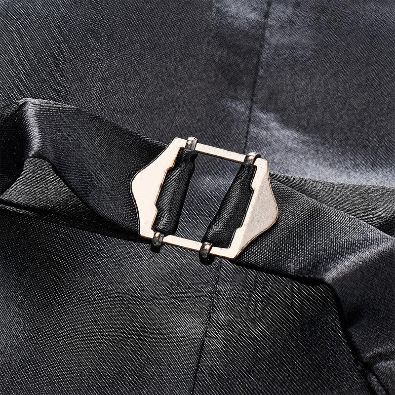 Gilet da completo di lusso con motivo a pelle di serpente in tonalità metallizzate - image 9