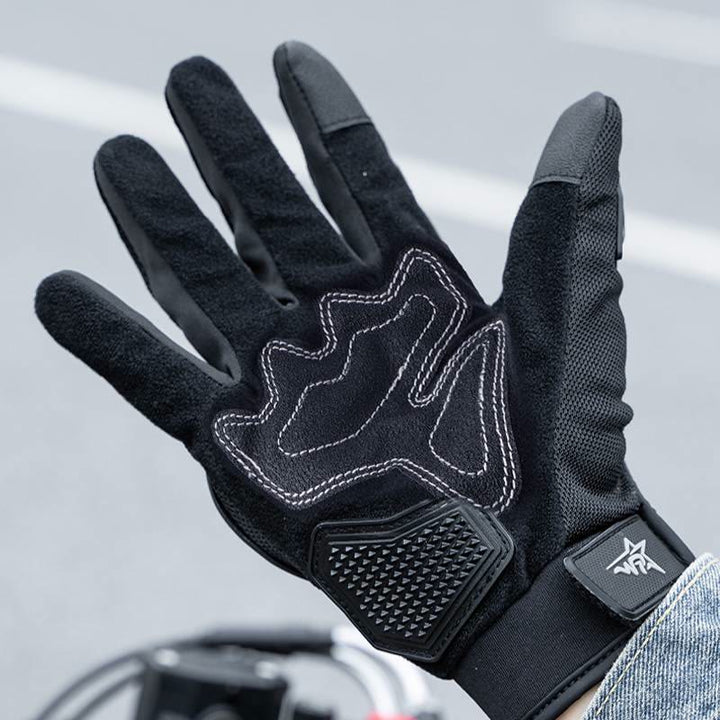 Guanti da moto touchscreen a dita intere con protezione rigida per le nocche. - image 6
