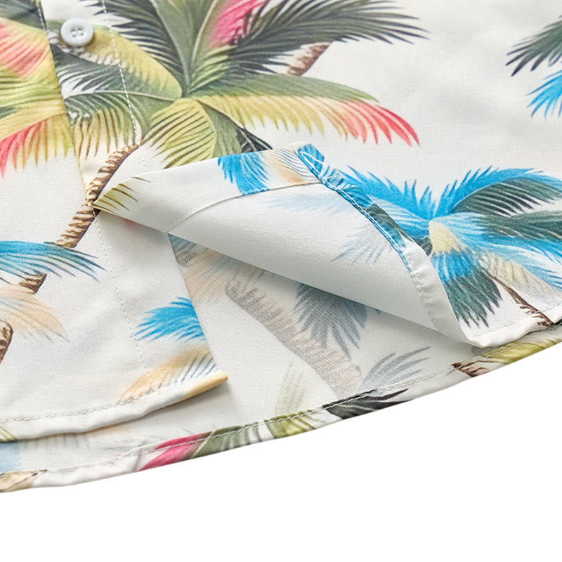 Camicia casual da uomo con stampa di palma da cocco per le vacanze - image 7