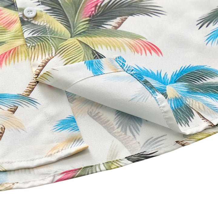 Camicia casual da uomo con stampa di palma da cocco per le vacanze - image 7