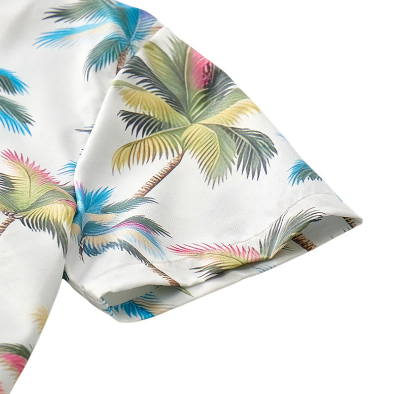 Camicia casual da uomo con stampa di palma da cocco per le vacanze - image 8