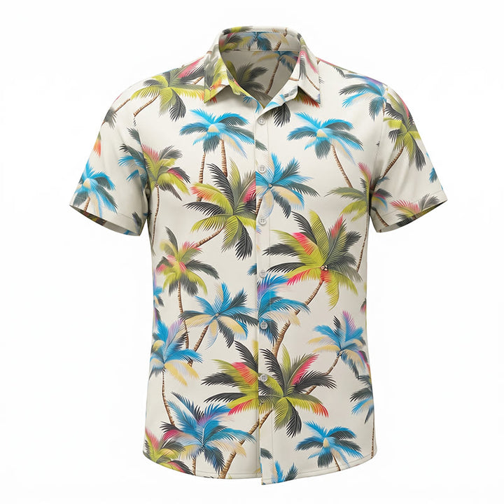Camicia casual da uomo con stampa di palma da cocco per le vacanze - image 9