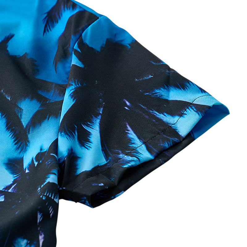 Camicia hawaiana da uomo a maniche corte per le vacanze estive al mare. - image 7