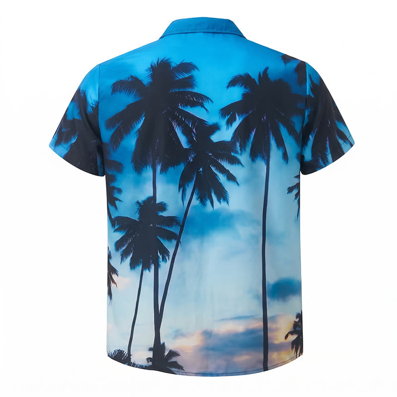 Camicia hawaiana da uomo a maniche corte per le vacanze estive al mare. - image 10