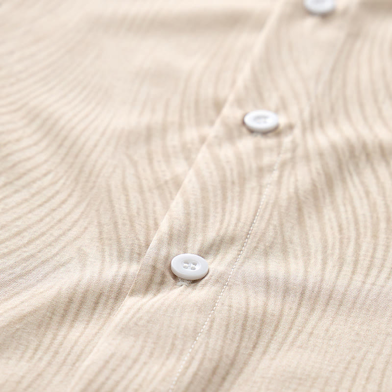 Camicia da uomo a maniche corte con bottoni, casual estiva per le vacanze al mare. - image 5