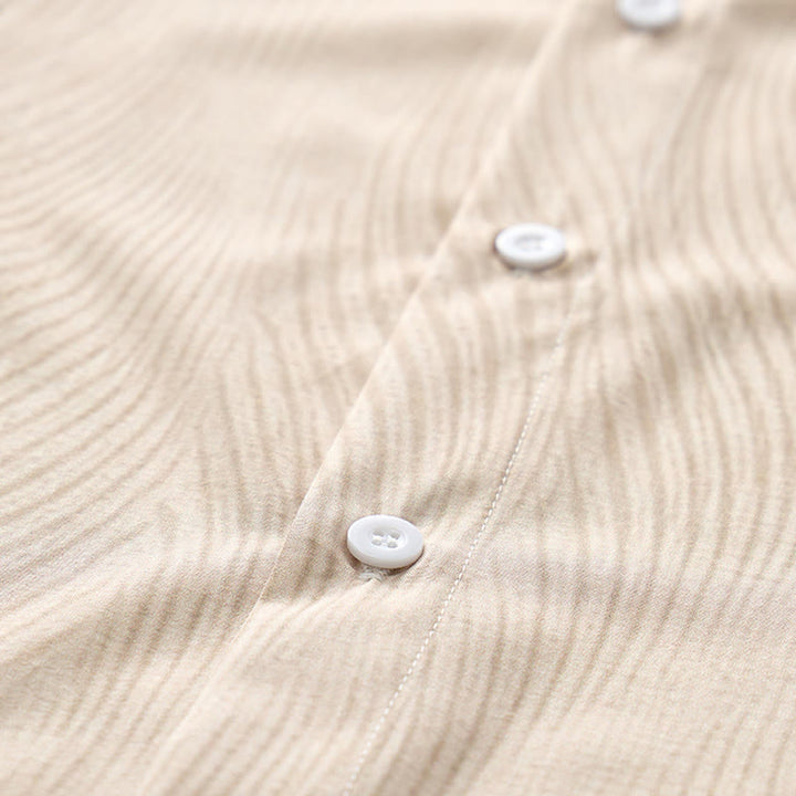 Camicia da uomo a maniche corte con bottoni, casual estiva per le vacanze al mare. - image 5