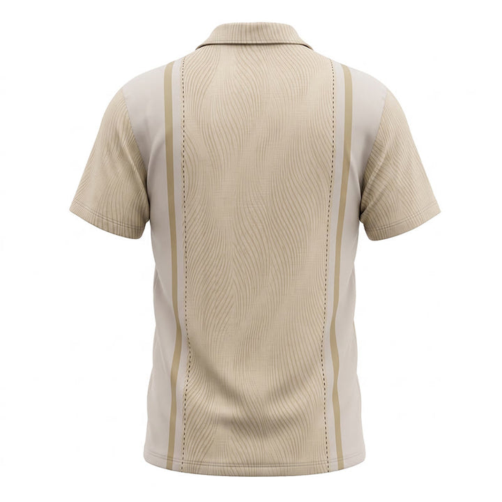 Camicia da uomo a maniche corte con bottoni, casual estiva per le vacanze al mare. - image 10