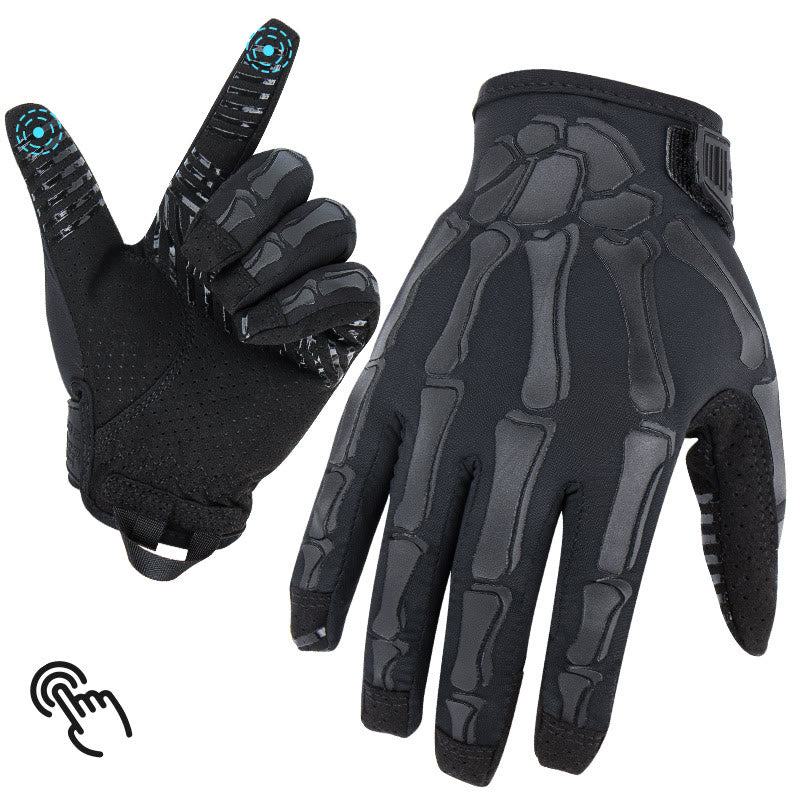 Guanti tattici da moto estivi leggeri ed elasticizzati con scheletro. - Nero - XL - image 7