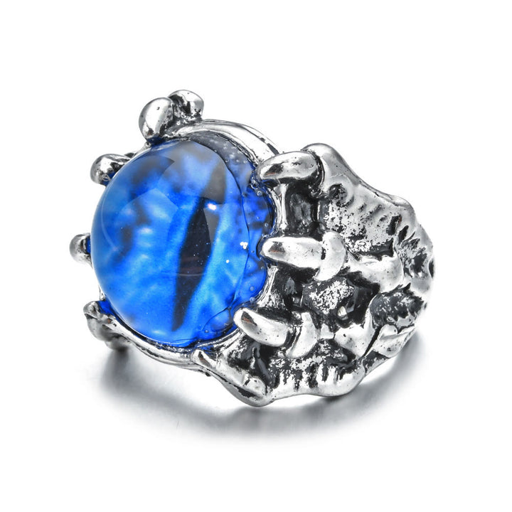 Anello con artiglio d'aquila demoniaco gotico, estetica occhio malvagio - image 3