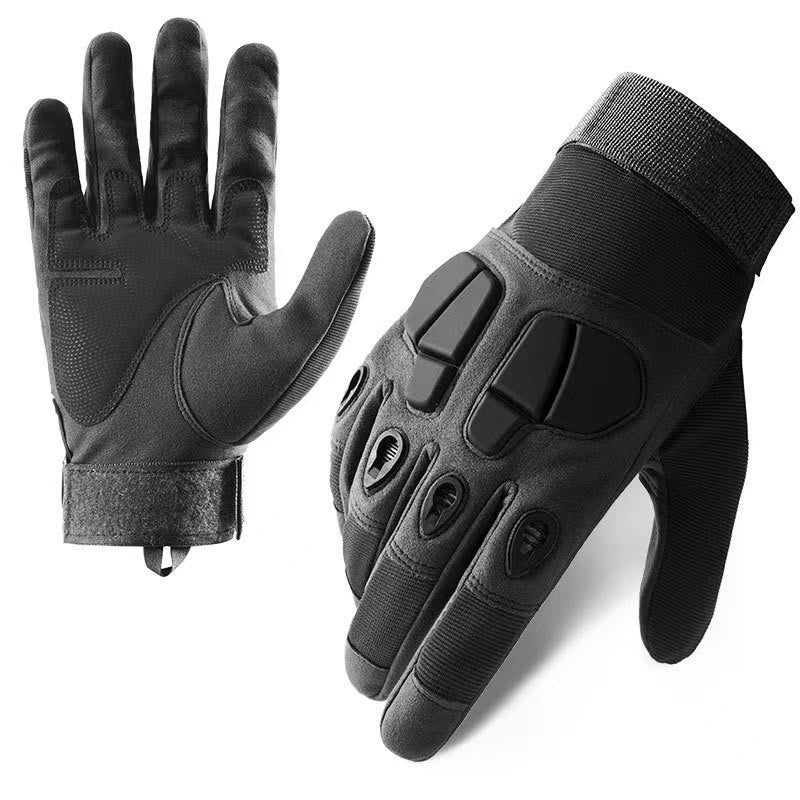 Guanti tattici di sicurezza protettivi con due nocche rigide - Nero - XL - image 1