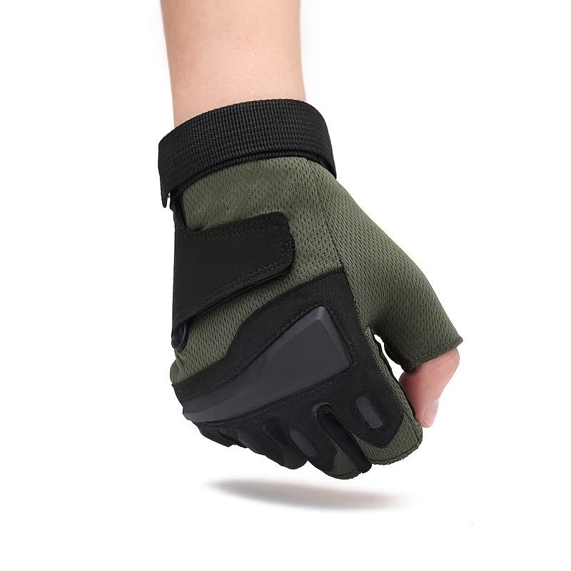 Guanti da ciclismo e moto a mezze dita con protezione rigida - image 5