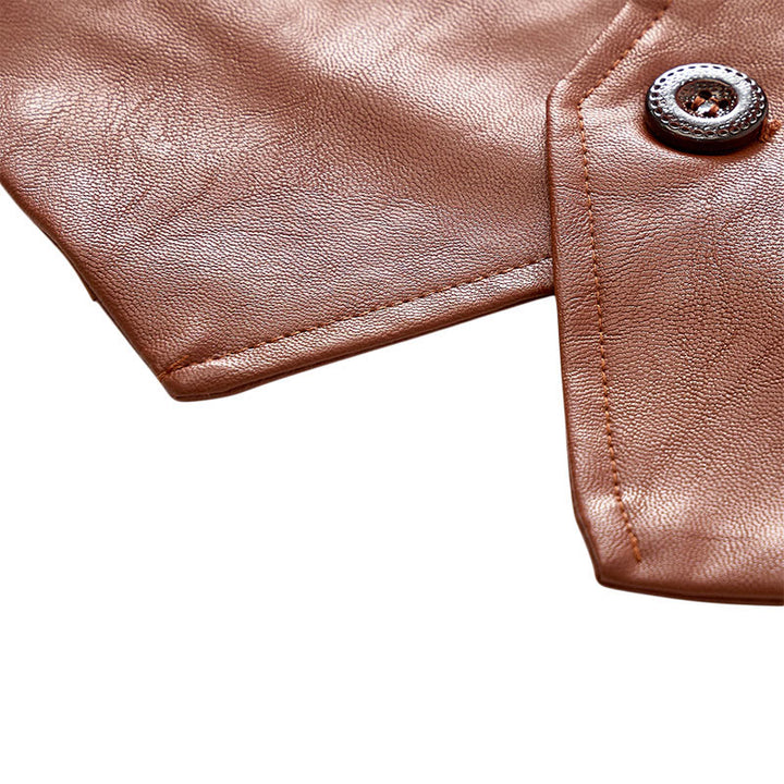 Gilet da uomo in similpelle stile western vintage da cowboy/biker - image 8