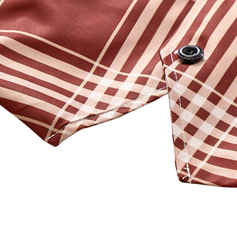 Gilet da completo da gentiluomo britannico a quadri marroni Heritage Check - image 8