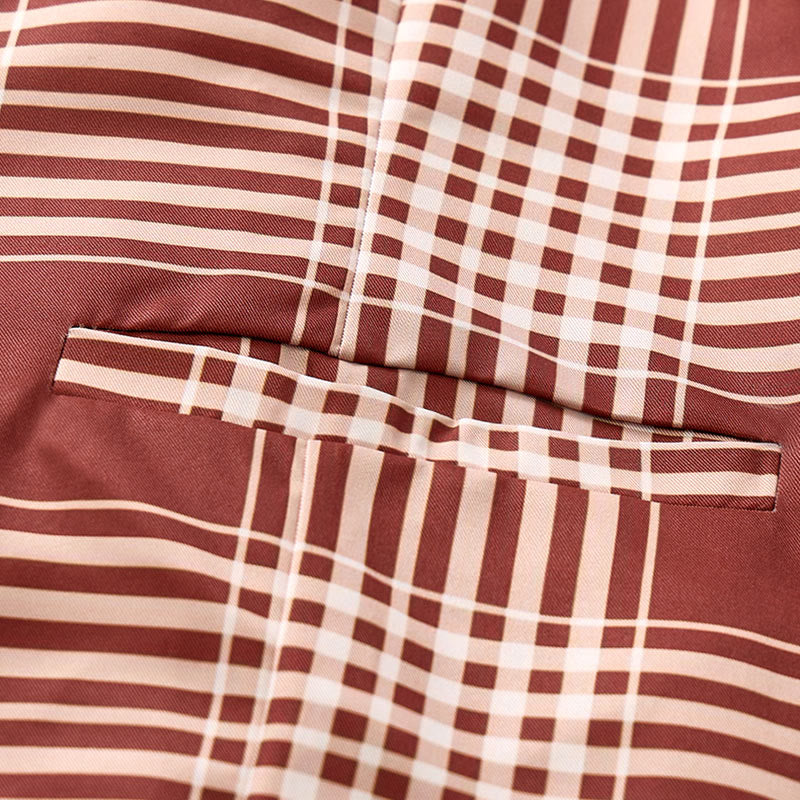 Gilet da completo da gentiluomo britannico a quadri marroni Heritage Check - image 6