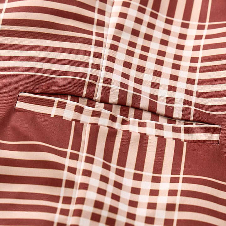 Gilet da completo da gentiluomo britannico a quadri marroni Heritage Check - image 6