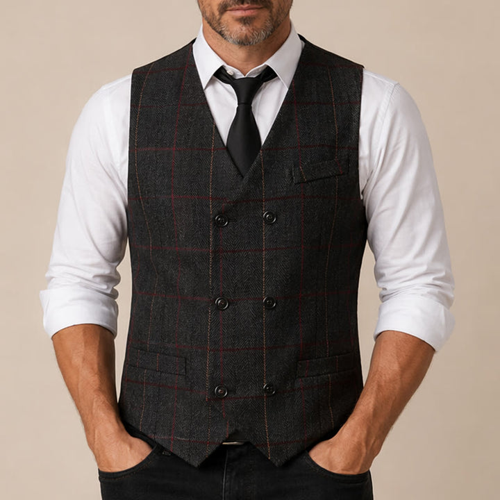 Gilet da uomo a quadri ispirato a Peaky Blinders - image 1