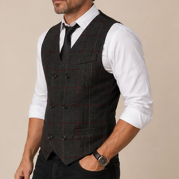Gilet da uomo a quadri ispirato a Peaky Blinders - image 3