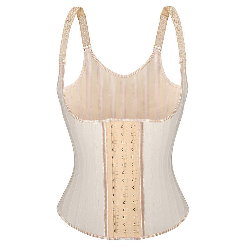 Guaina modellante post-parto in lattice da donna con 25 stecche in acciaio, corsetto dimagrante. - Nudo - 6XL - image 7