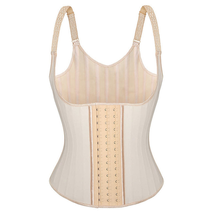 Guaina modellante post-parto in lattice da donna con 25 stecche in acciaio, corsetto dimagrante. - Nudo - 6XL - image 7