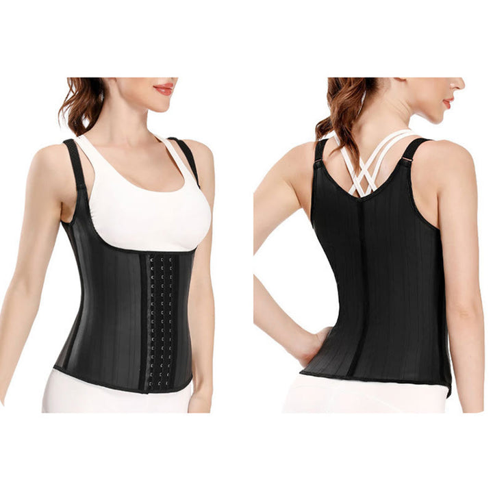 Guaina modellante post-parto in lattice da donna con 25 stecche in acciaio, corsetto dimagrante. - image 5