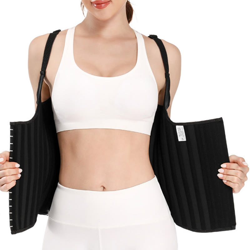 Guaina modellante post-parto in lattice da donna con 25 stecche in acciaio, corsetto dimagrante. - image 6