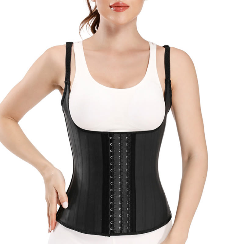 Guaina modellante post-parto in lattice da donna con 25 stecche in acciaio, corsetto dimagrante. - image 1