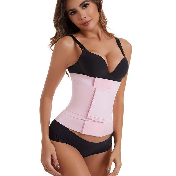 Corsetto modellante da donna in poliestere, cintura contenitiva per la vita e il corpo. - Rosa - 2XL - image 3